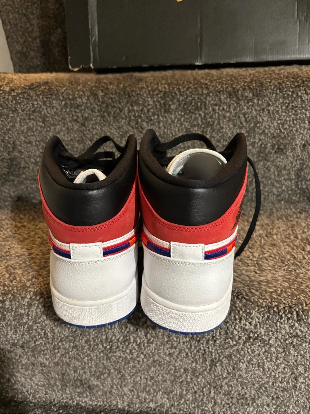 Size 12 - Air Jordan 1 Mid Multicolored Swoosh